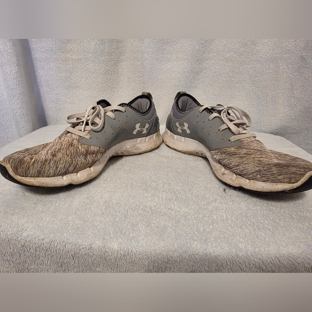 Under Armour Gray and Tan Athletic Shoes